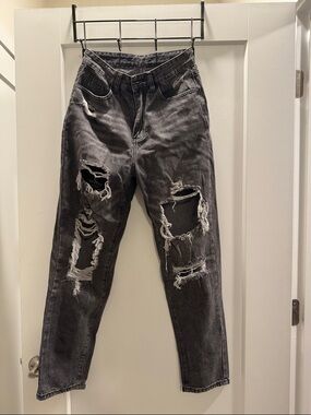 Gray Jeans with Size S Tag